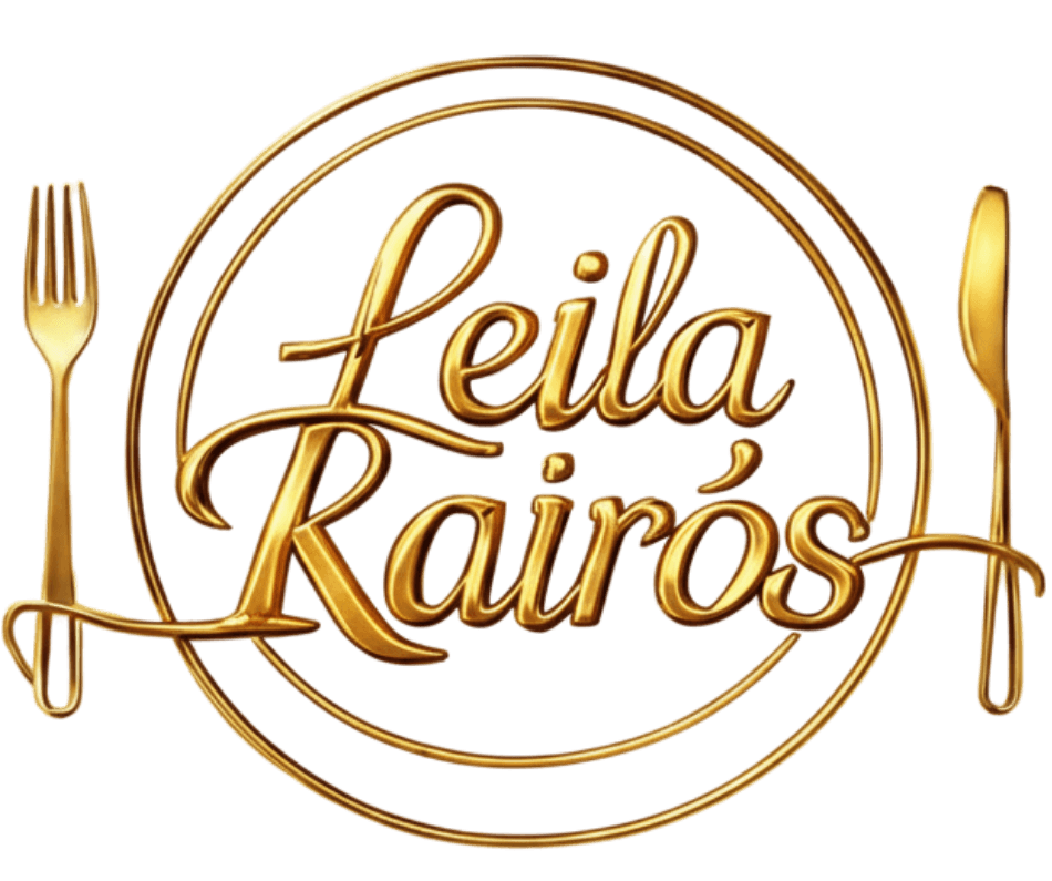 Logo Leila na Mesa (dourada)
